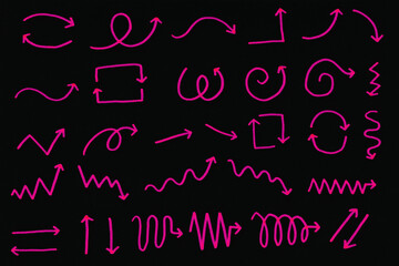 手書きの矢印素材