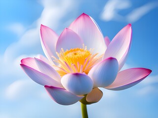 lotus flower in the sky.