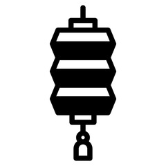 Chinese Latern Vector Graphic Icon 