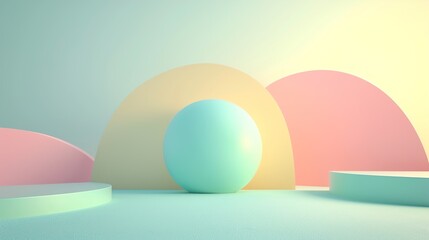 pastel color 3d Abstract background design