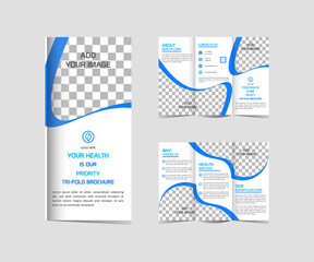 Tri-Fold Medical Brochure Template Design