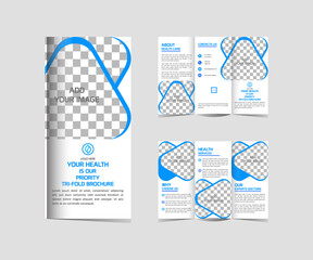 Medical Tri-Fold Brochure Design  editable and resizable