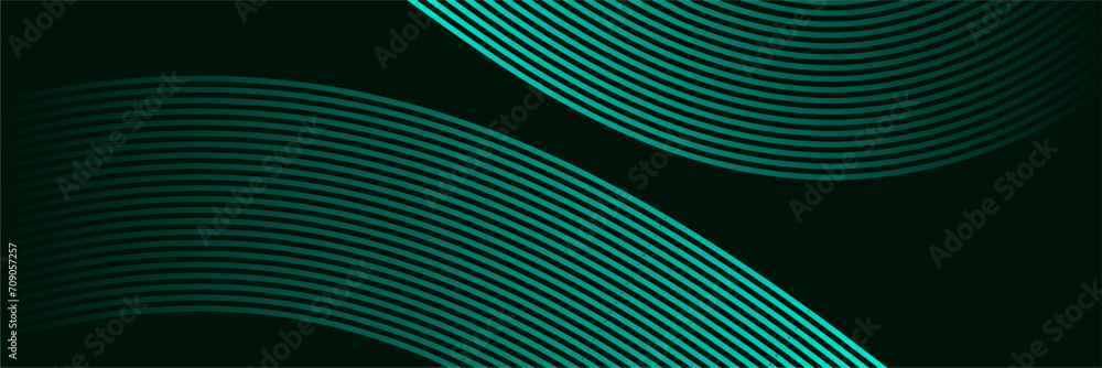 Poster abstract elegant background with aqua glowing lines