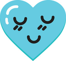 Blue sky Heart shapes for valentines day