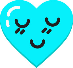 Blue sky Heart shapes for valentines day