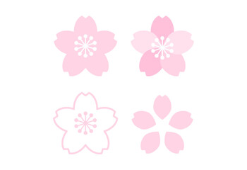 桜のカラーアイコン