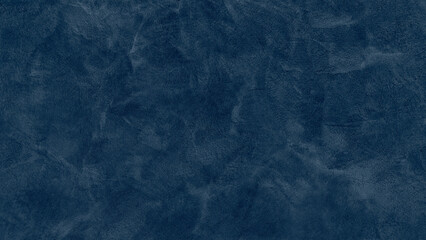 Blue dark cement wall in retro concept. Old concrete background for wallpaper or graphic design. Blank plaster texture in vintage style.