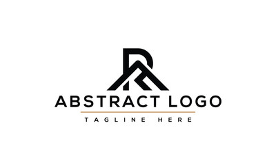 Initial letter ra or ar logo vector design template