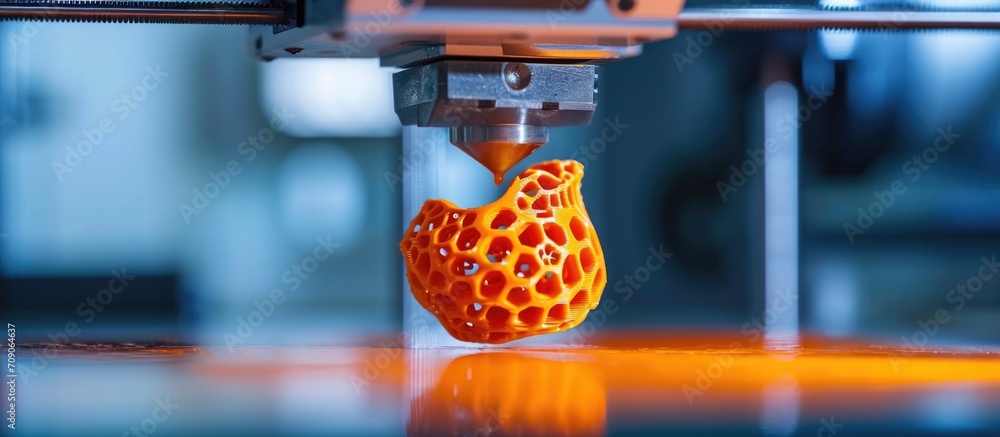 Poster modern additive robotic technology known as printing uses a molten plastic process to create objects