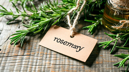 rosemary in a flowerpot in the kitchen. Selective focus.