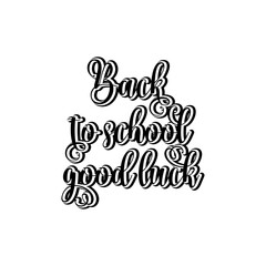 back to school motivational lettering vector design