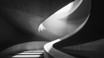 Abstract architectural background, White concrete architecture structure.