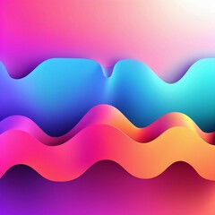 Vector gradient 3d abstract background, Generated AI