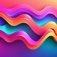 Vector gradient 3d abstract background, Generated AI