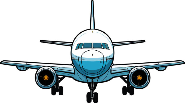 Airplane Clipart Design Illustration