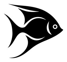 Fototapeta premium Stylized Fish Icon