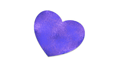 blue heart on white background