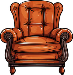 Arm chair clipart design illustraion