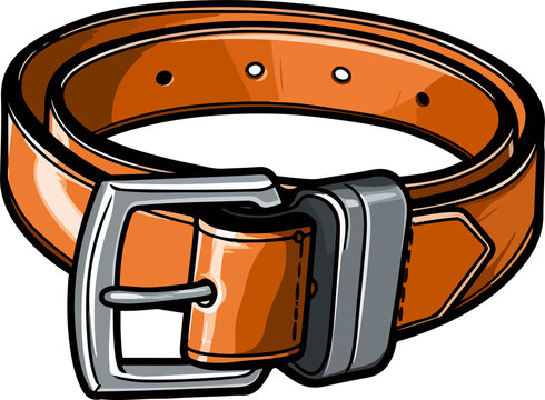 recommend clip art: Leather belt clipart design illustration