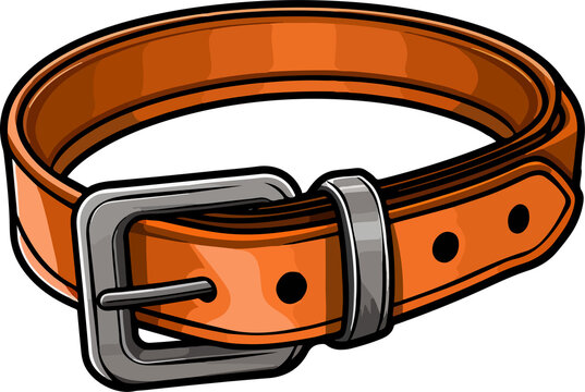 recommend clip art: Leather belt clipart design illustration