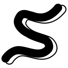 Naklejka premium Abstract Line bold