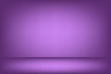 Gradient purple studio room background.