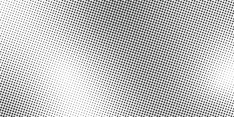 Halftone background vector design horizontal dotted in black color - obrazy, fototapety, plakaty