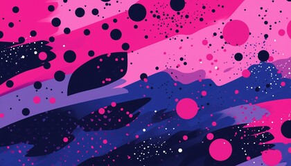 Naklejka premium pink and blue toned background with dots 
