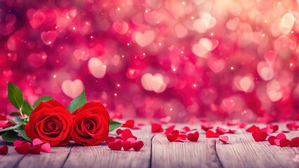 Valentines day blur background