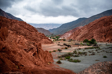 Vistas de los alrrededores de Purmamarca, en Jujuy, Argentina