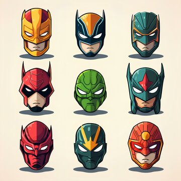 Super heroes mask collections