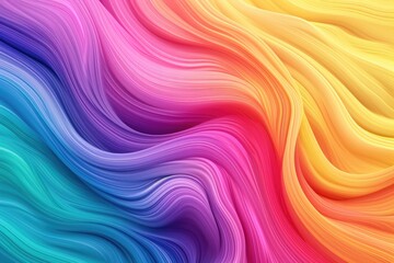 Fototapeta premium Chromatic Waves: A mesmerizing digital artwork showcasing vibrant, swirling waves of color, creating a sense of fluidity and movement.