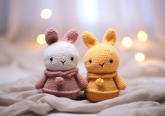 cute plush toy made from crochet