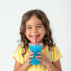 Child drinking slush