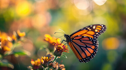 Obraz premium Close-up of a Monarch_Butterfly