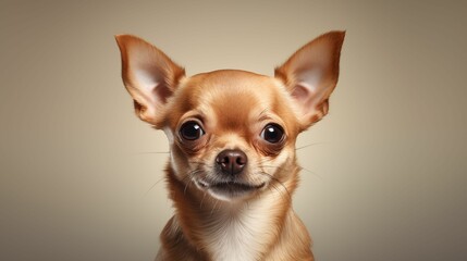 Portrait of cute Chihuahua