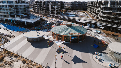 Drone of Long Branch Pier Village 