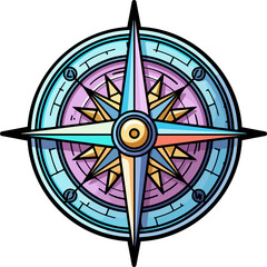 Compass icon clipart design illustration