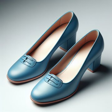 pair of blue shoes
