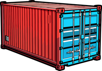 Container clipart design illustration
