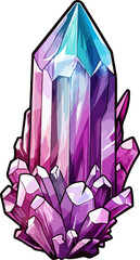 Crystal clipart design illustration