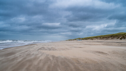 Sturm am Strand von Texel