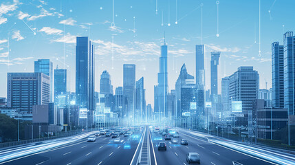 Holographic landscape of a modern city