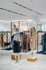 clothes store in shopping mall