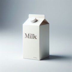 box of milk and glass of milk