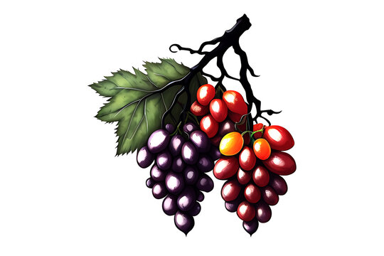 oil paint inspirations art grape fruits