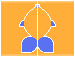 Poisson davril. French April Fools Day posters set fish. Flat style. Vector illustration