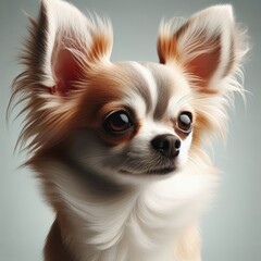 chihuahua on a white background
