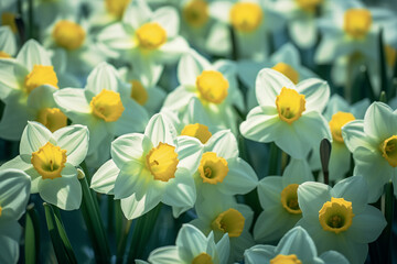 background of NARCISSUS buds