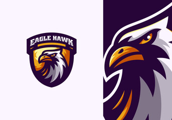 Eagle mascot logo